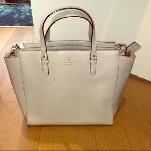 kate spade large gray satchel